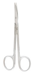 Scissors Suture Scissors Miltex® Littler 4-5/8 Inch Length OR Grade German Stainless Steel NonSterile Finger Ring Handle Curved Sharp Tip / Sharp Tip by Integra York PA, Inc. (Miltex)  ID 21-536